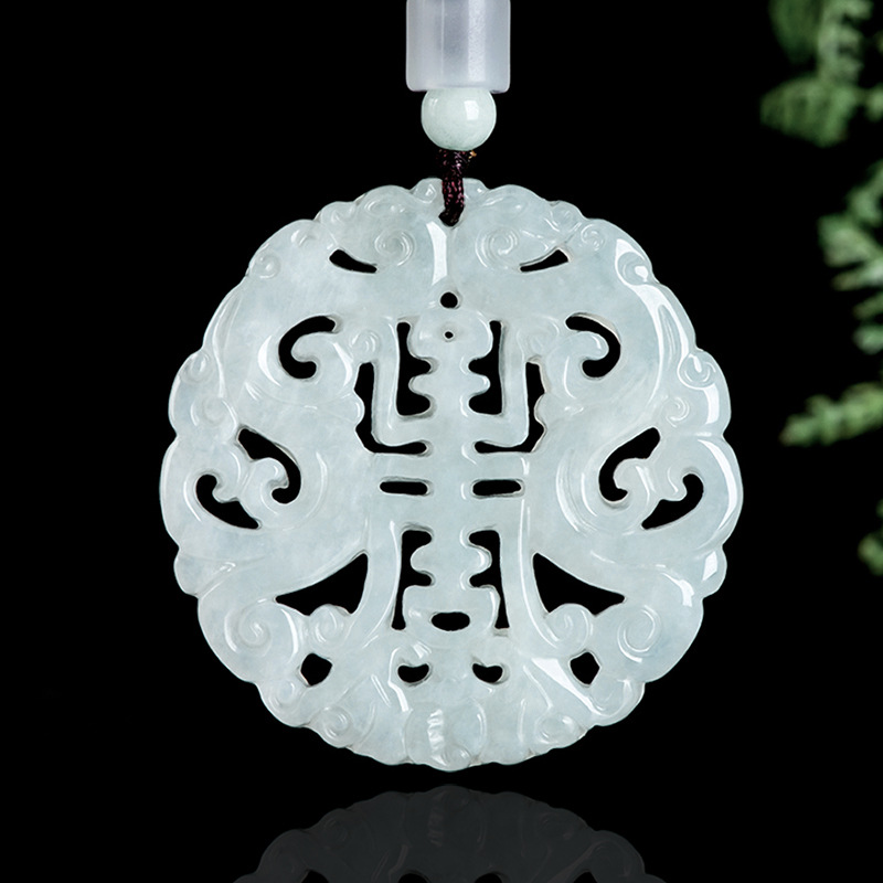 Jewelry & Watches Sp Zo O - Burmesische Jadeit-Drachen-Anhänger-Halskette, Vintage-Geschenke für Frauen, echter