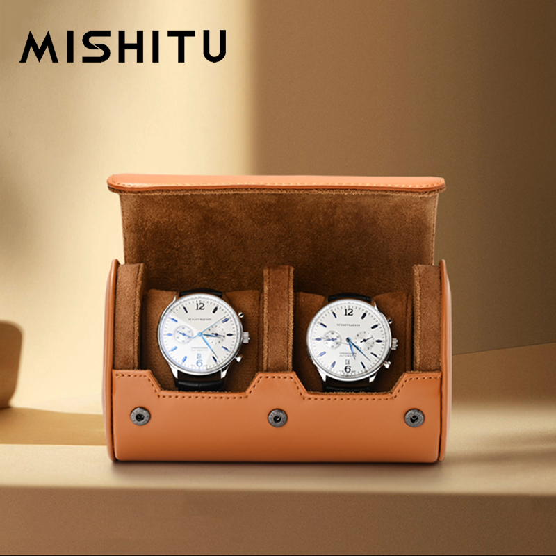 Jewelry Watches For Men - MISHITU 1/2/3-Slot Uhr Lagerung Rolle Reisetasche