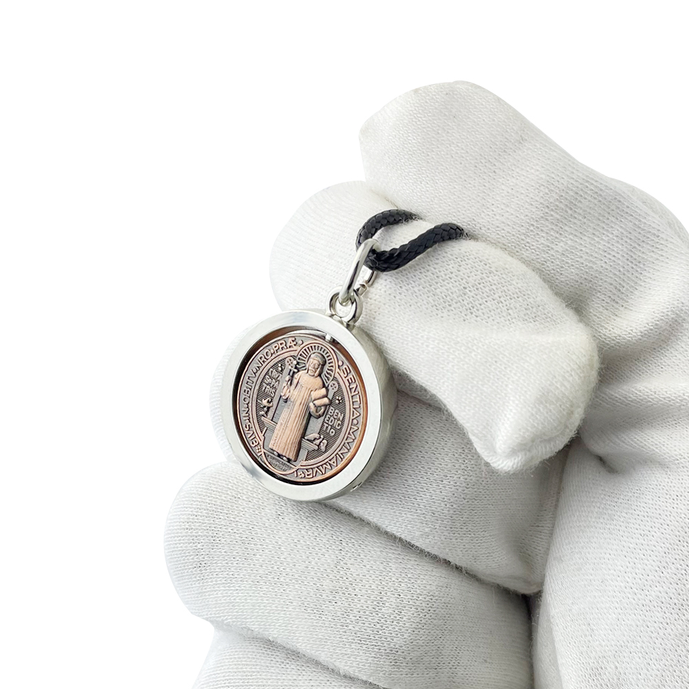 Jewelry & Watches Sp Zo O - Neue St. Benedikt Medaillen-Halskette Katholisches Schutzkreuz-Anhänger
