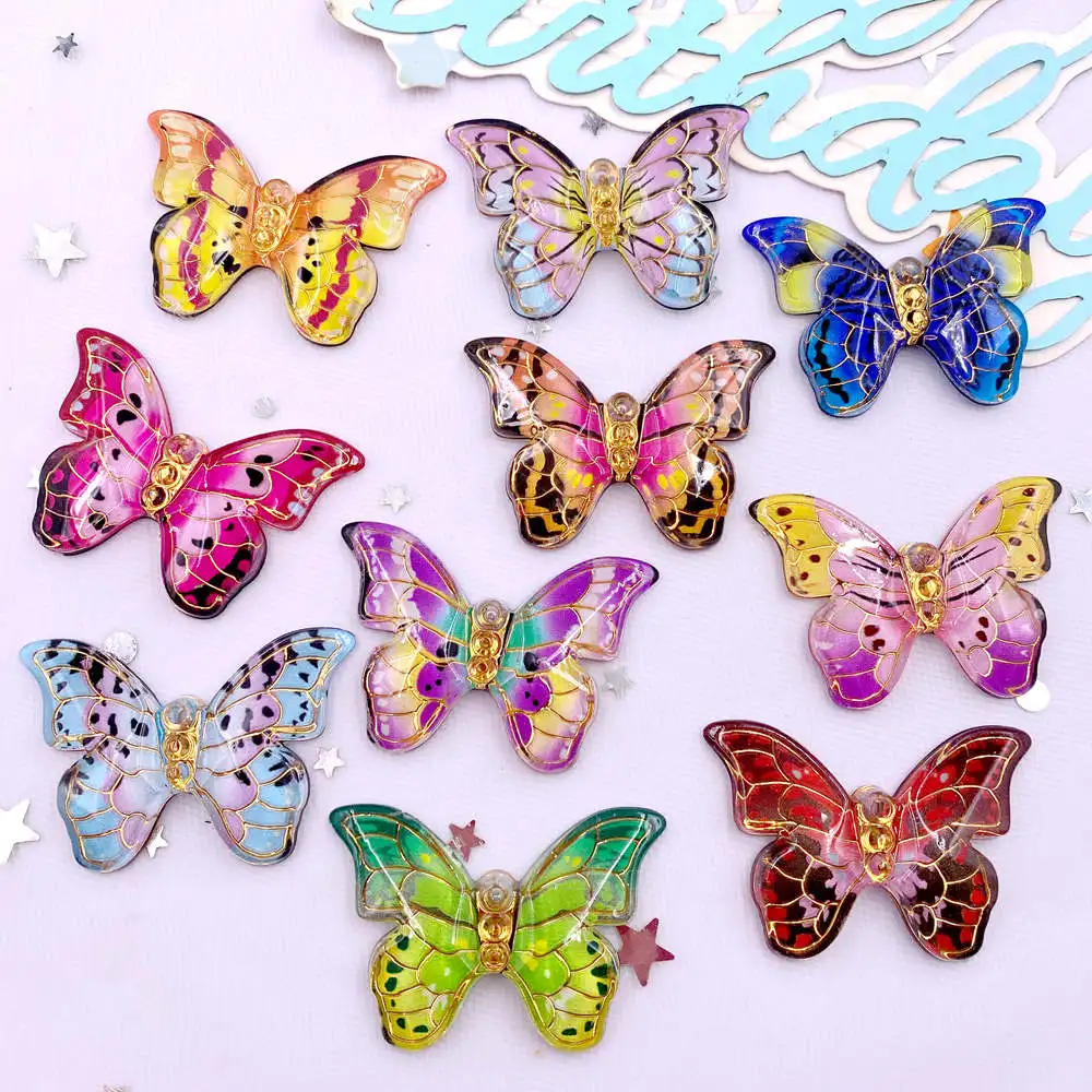 Paradise Jewelry & Watches Llc Photos - 10 Stück bunte schöne Schmetterlingsfiguren mit