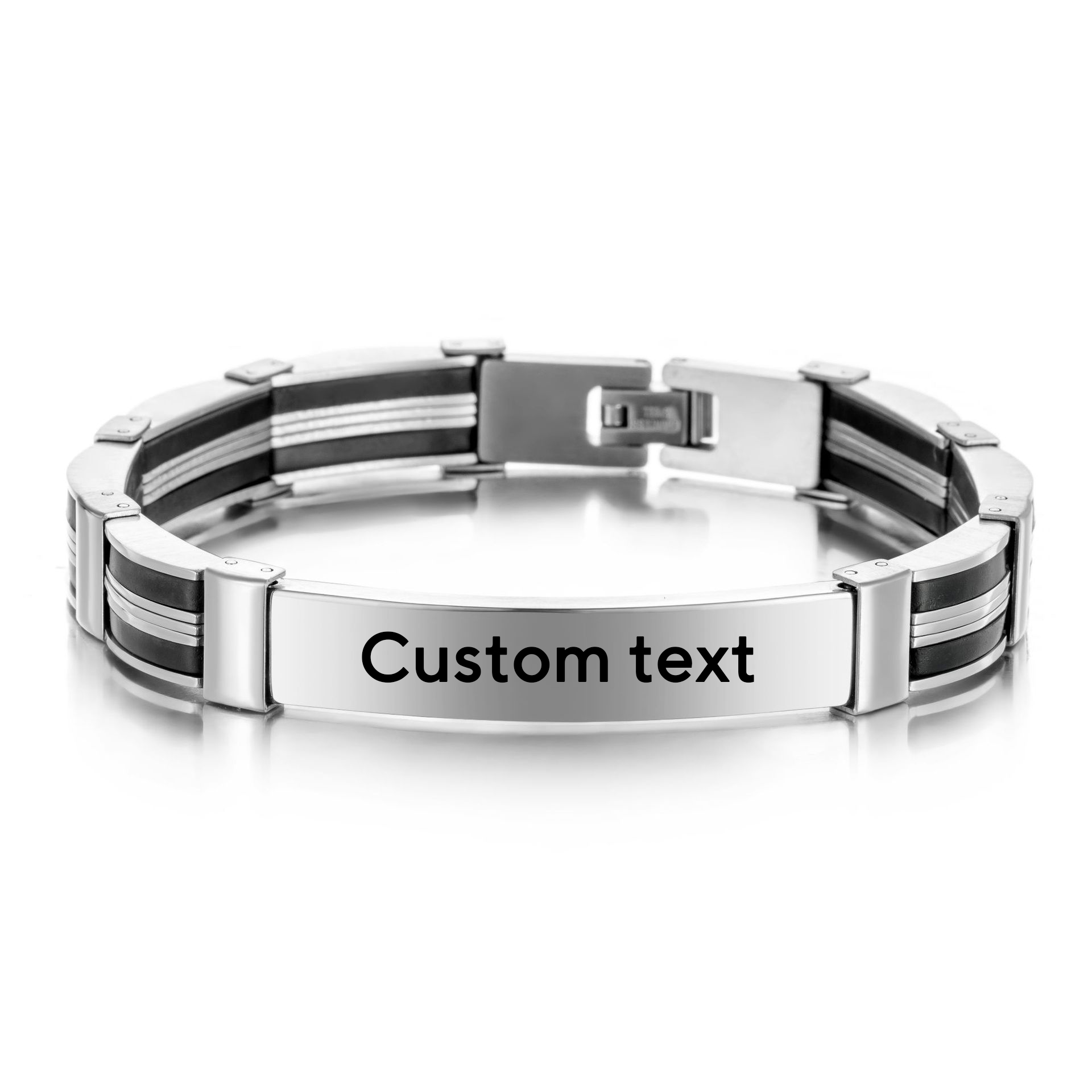 Jewelry Watches For Men - Punk-Armband mit individuellem Text und Namen
