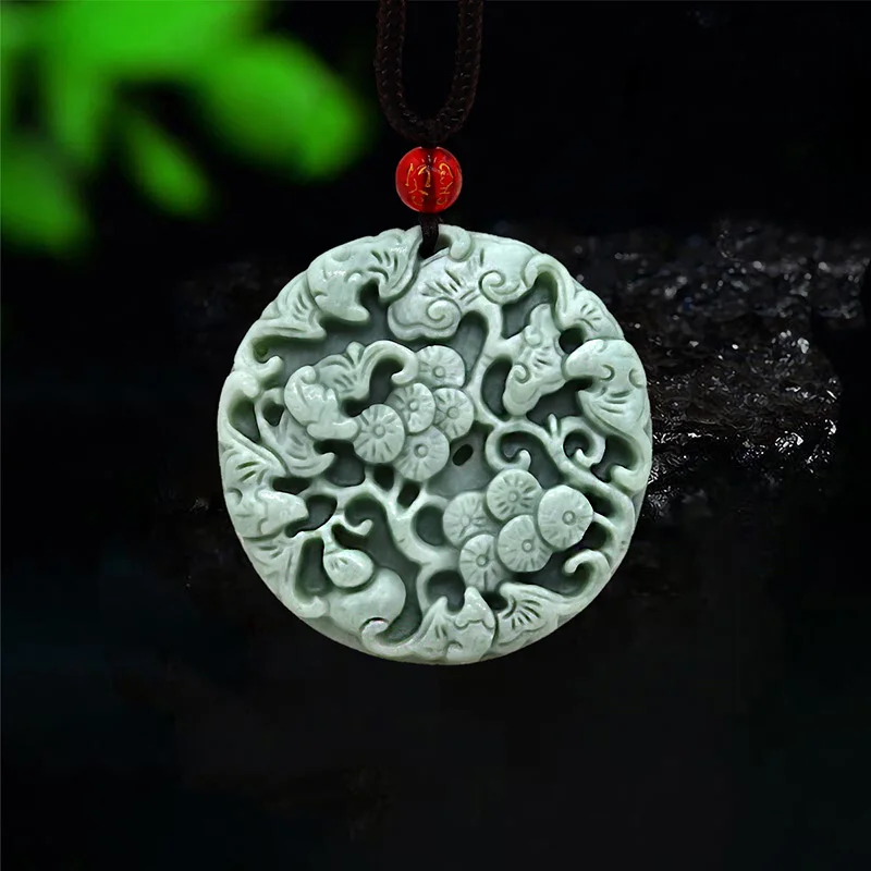 Luxury Gifts Jewelry & Watches Namfleg Mostar - Jade Bat Anhänger Anhänger Halsketten Männer
