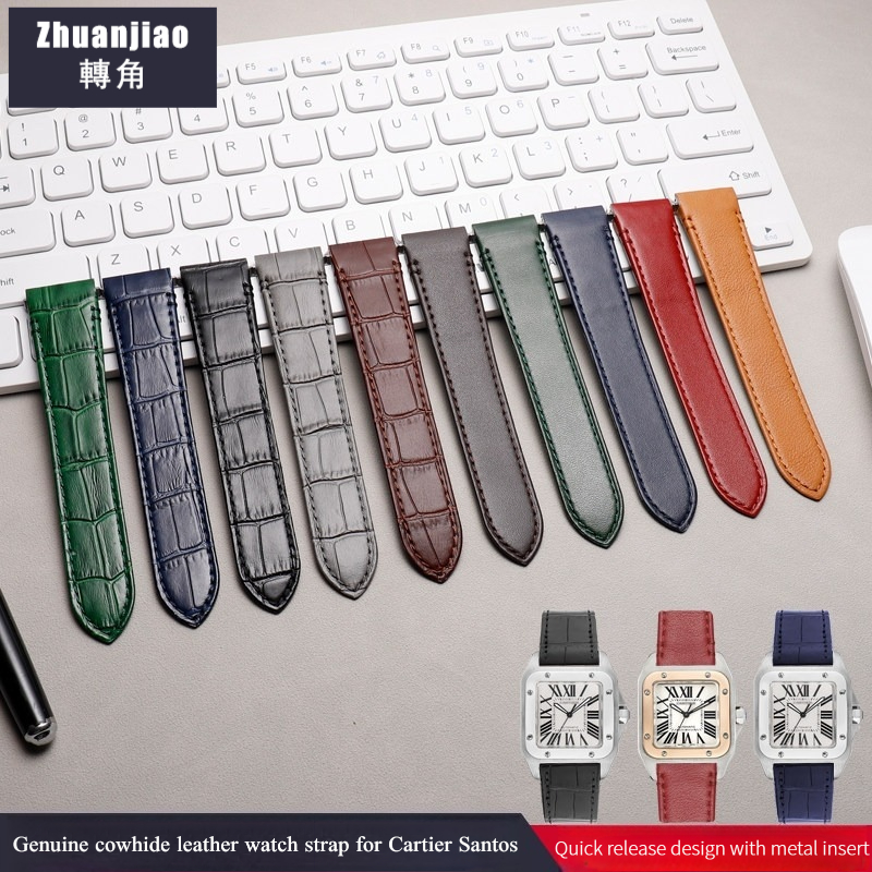 Hochwertiges Uhrenarmband aus  – Cartier Watch Santos Bewertung und Preis