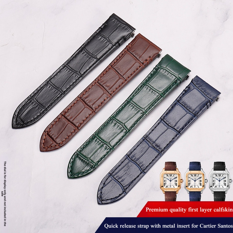Hochwertiges Uhrenarmband aus  – Cartier Watch Santos Bewertung und Preis