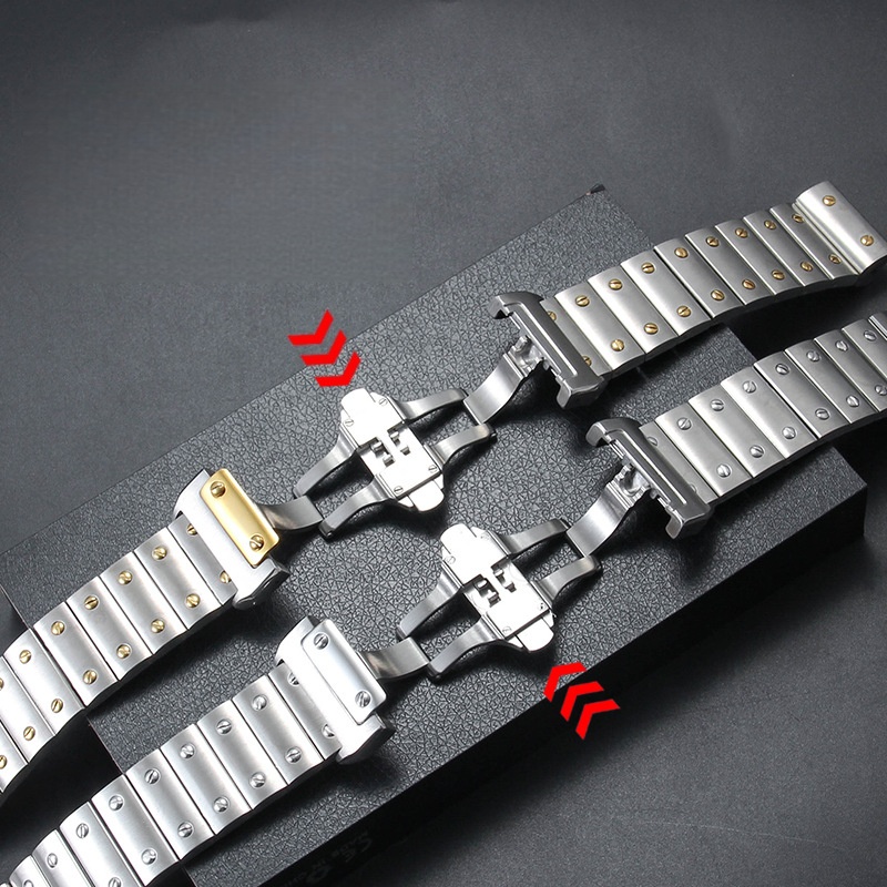 23mm Hochwertiges Edelstahl-Uh – Cartier Watch Santos Bewertung und Preis