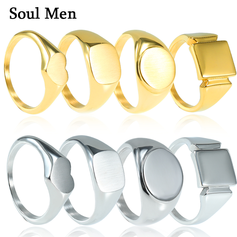 Soul Männer Titan Stahl Ringe  – Mens Signet Ring Bewertung und Preis