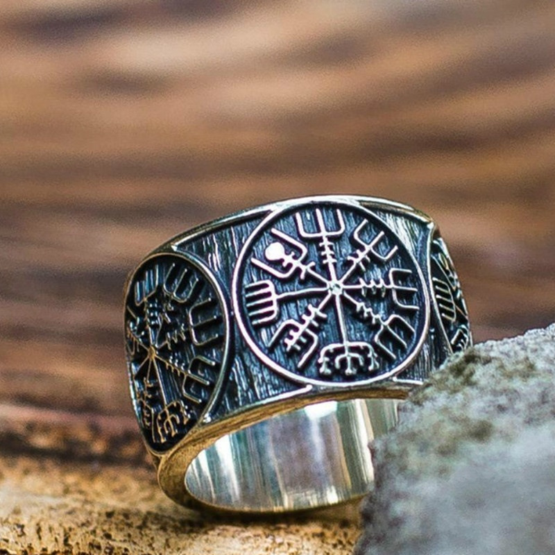 Vintage Wikinger Rune Siegel s – Mens Signet Ring Bewertung und Preis