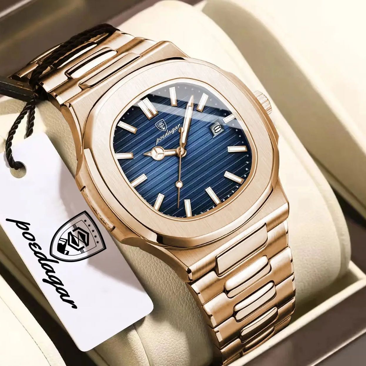 POEDAGAR Top-Mode Quadratische – Rg Watches & Jewelry Gmbh Bewertung und Preis