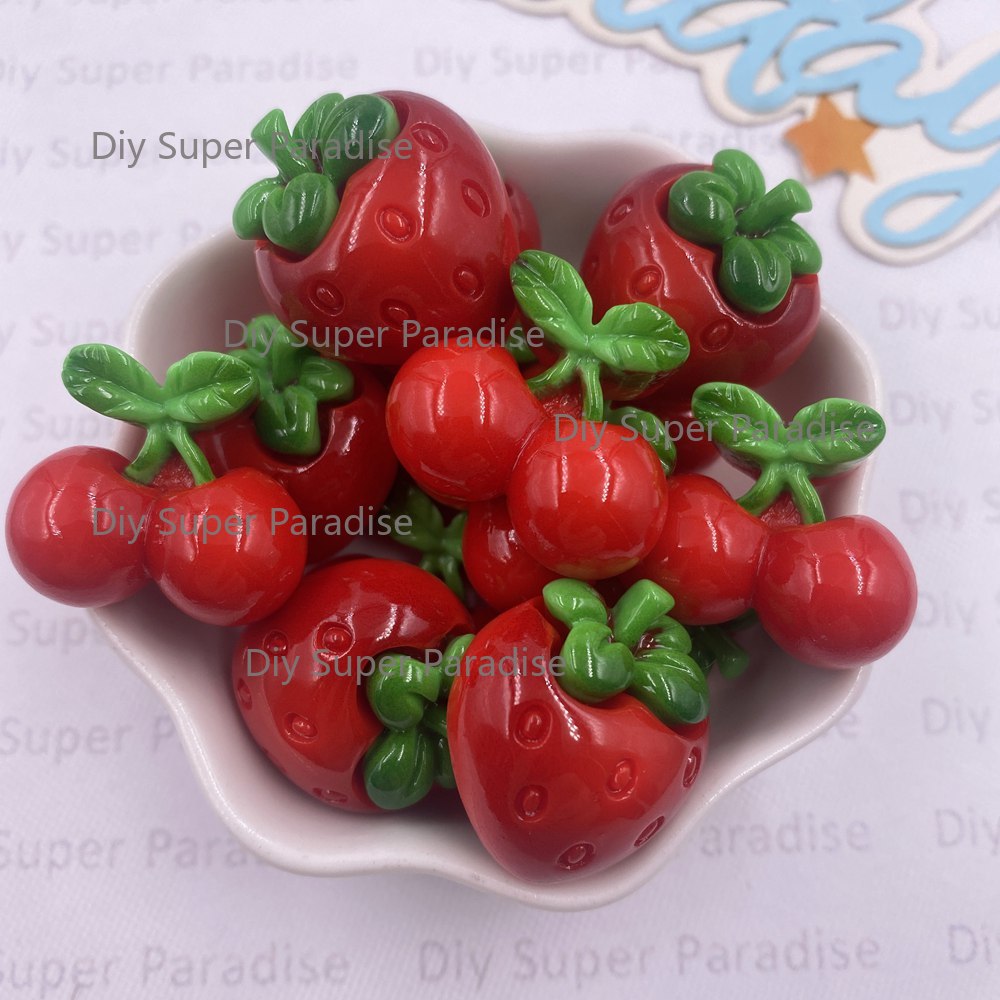8PCS Resin Kawaii Colorful Red – Paradise Jewelry & Watches Llc Photos Bewertung und Preis