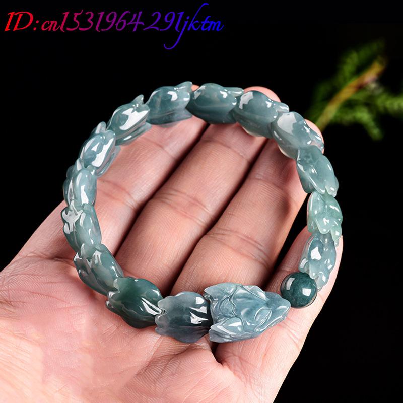 Blaues Burmesisches Jadeit-Dra – Jewelry & Watches Sp Zo O Bewertung und Preis