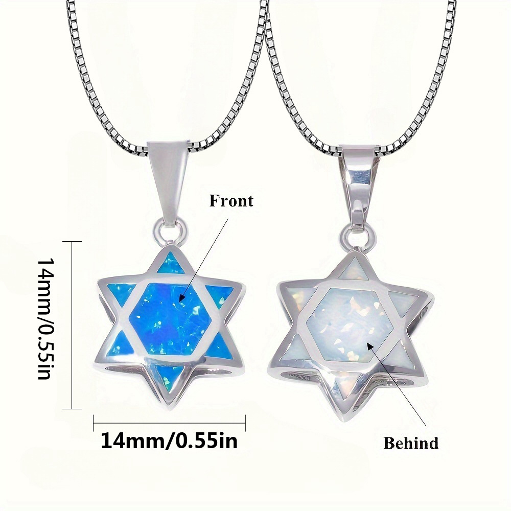 Davidstern Opal Anhänger Halsk – Jewelry & Watches Sp Zo O Bewertung und Preis