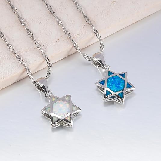 Davidstern Opal Anhänger Halsk – Jewelry & Watches Sp Zo O Bewertung und Preis