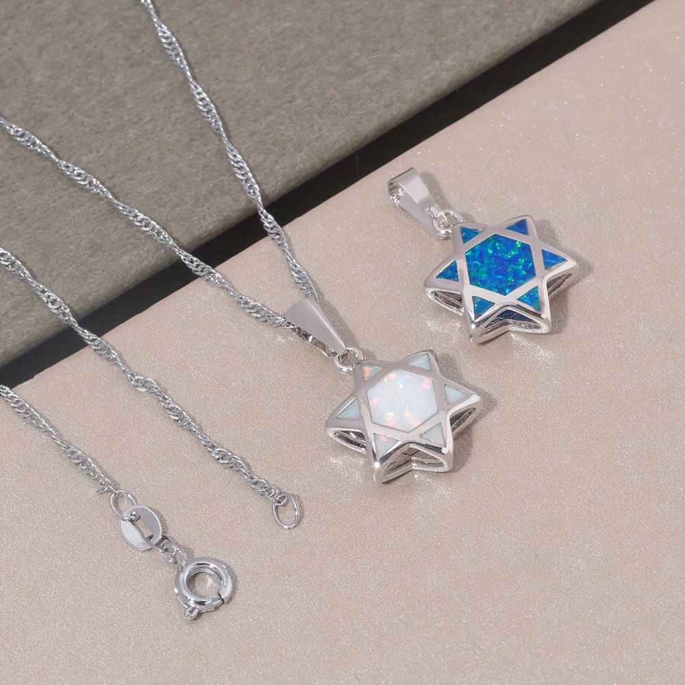 Davidstern Opal Anhänger Halsk – Jewelry & Watches Sp Zo O Bewertung und Preis