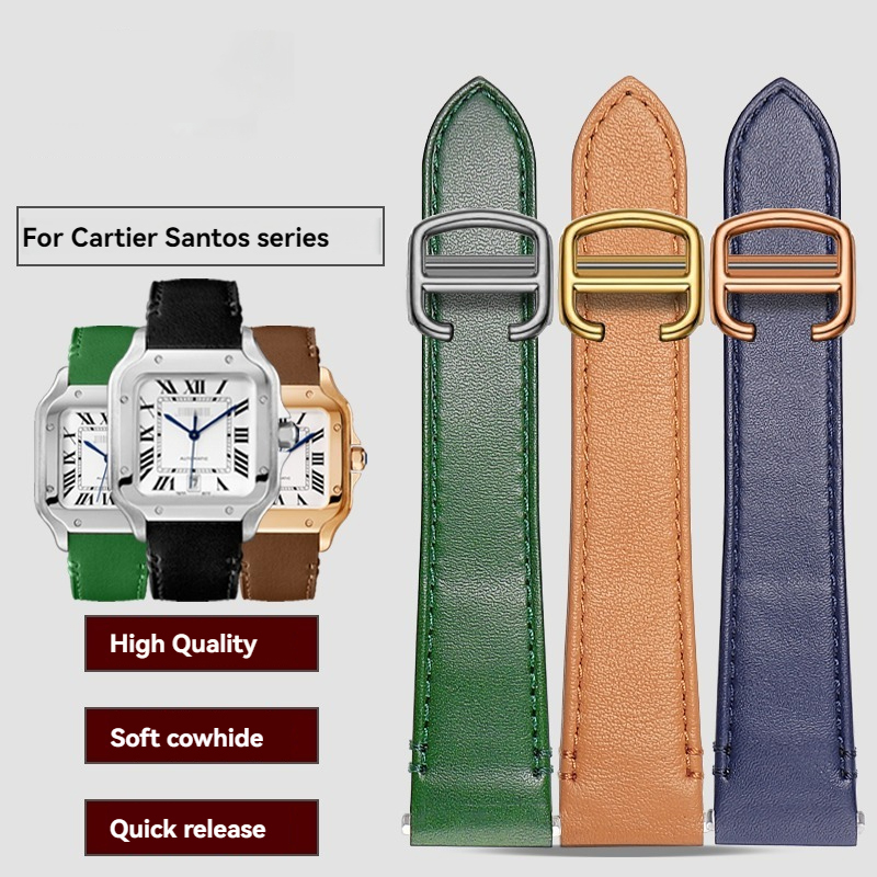 19mm 21mm Lederarmband für Car – Cartier Watch Santos Bewertung und Preis