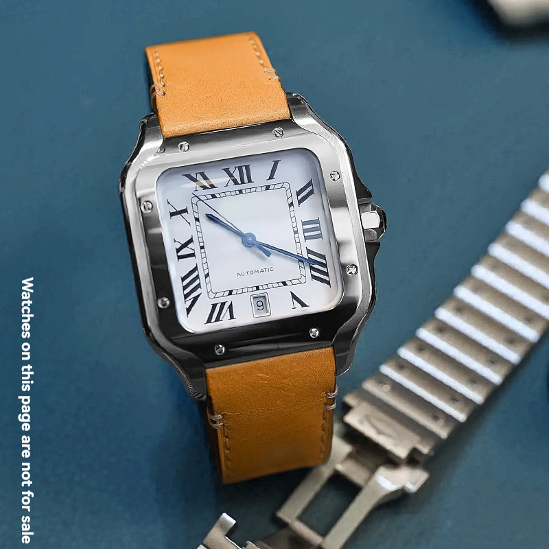 19mm 21mm Lederarmband für Car – Cartier Watch Santos Bewertung und Preis